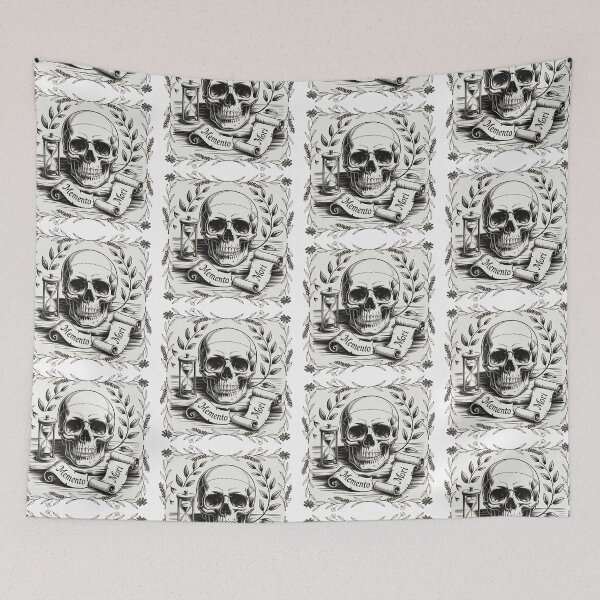 Item preview, Memento Mori Aesthetic – Skull Art designed and sold by DreamVibeShirt.