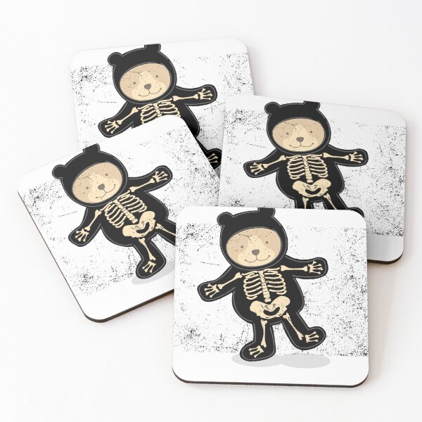 Item preview,  Cute Bear Skeleton Costume Illustration designed and sold by RINCÓN CREATIVO LT.
