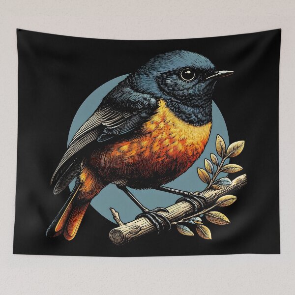Item preview, Painted Redstart 6 designed and sold by theAVIARY7.