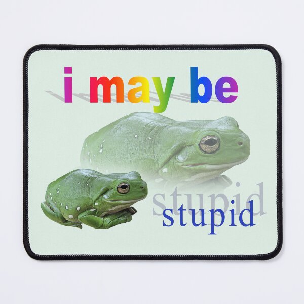 Item preview, I may be stupid frog word art designed and sold by snazzyseagull.
