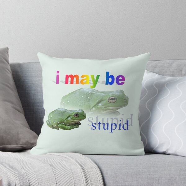Item preview, I may be stupid frog word art designed and sold by snazzyseagull.