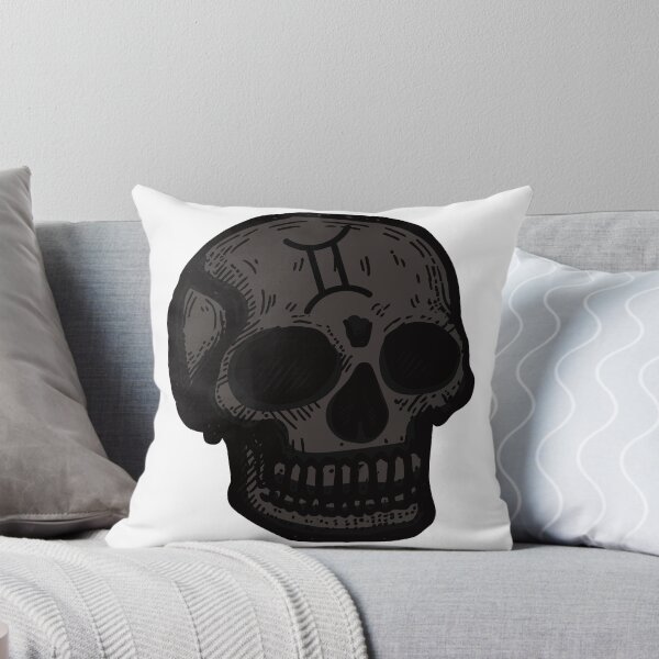 Item preview, Gemini Skull with Zodiac Symbol designed and sold by Midnight789.