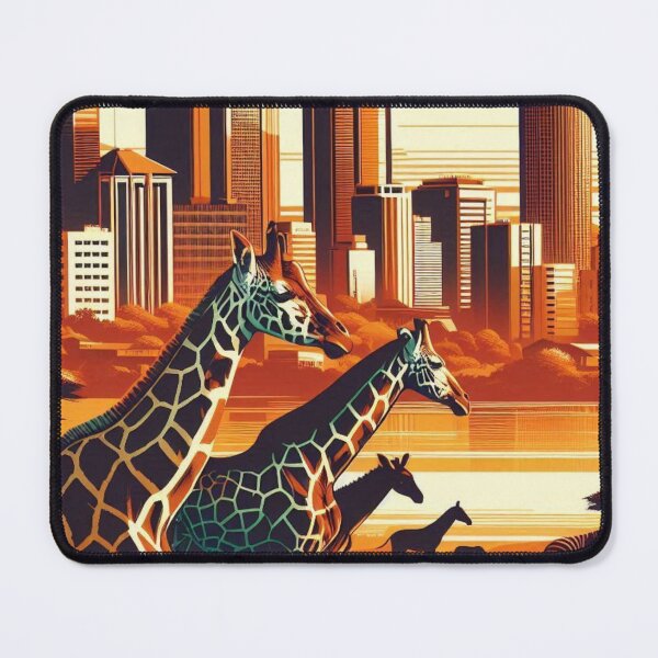Item preview, Nairobi City in 80s Style – Retro Urban Design for Apparel, Accessories & Gifts | AI Art for City Lovers & Travelers designed and sold by knalpot-design.