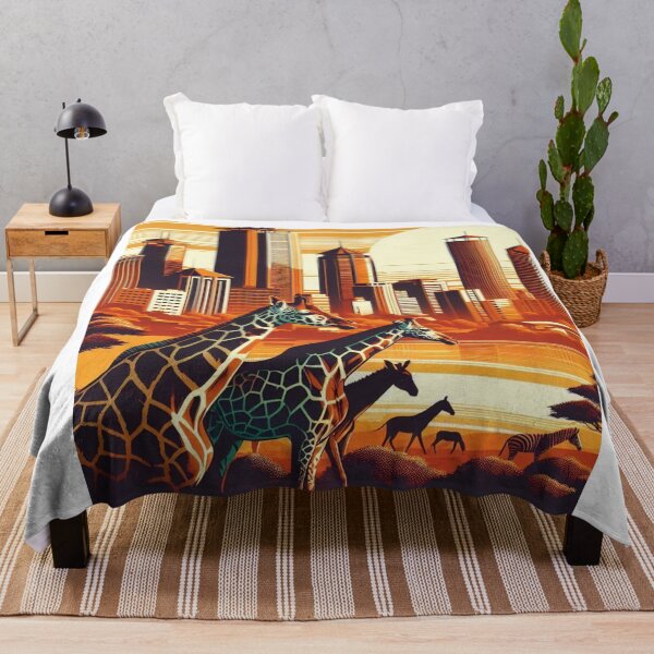 Item preview, Nairobi City in 80s Style – Retro Urban Design for Apparel, Accessories & Gifts | AI Art for City Lovers & Travelers designed and sold by knalpot-design.