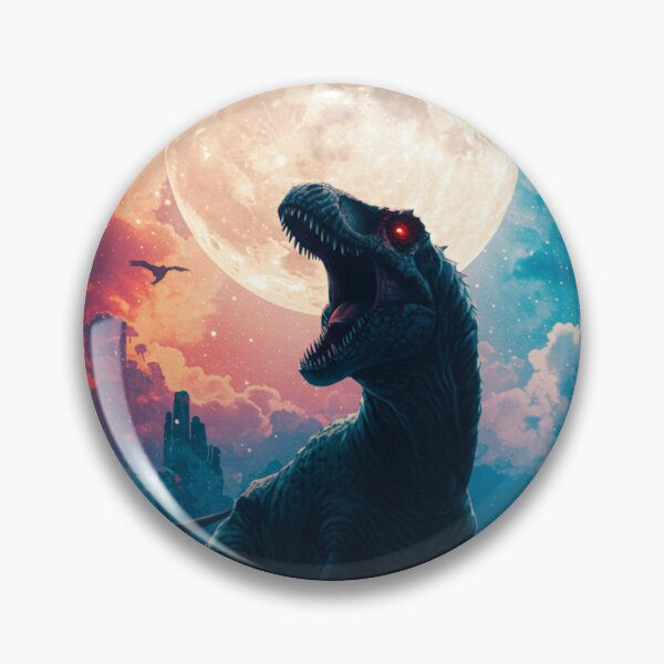 Item preview, T-Rex Roaring Under the Moon designed and sold by JonelleTshirts.