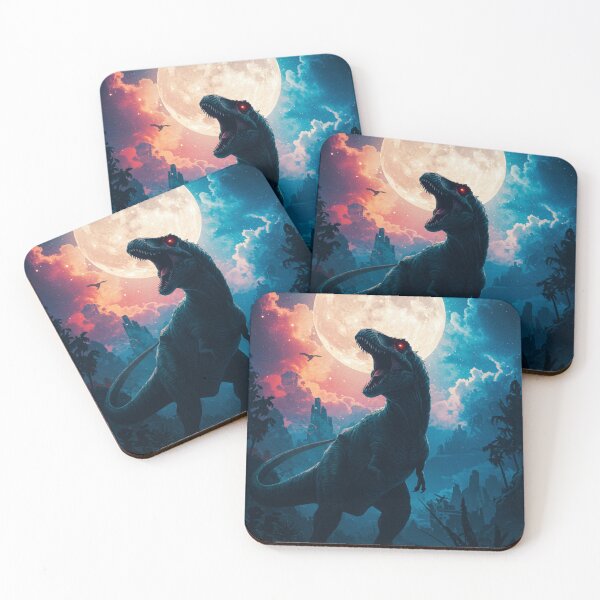 Item preview, T-Rex Roaring Under the Moon designed and sold by JonelleTshirts.