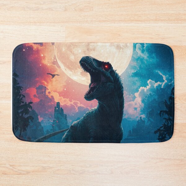 Item preview, T-Rex Roaring Under the Moon designed and sold by JonelleTshirts.