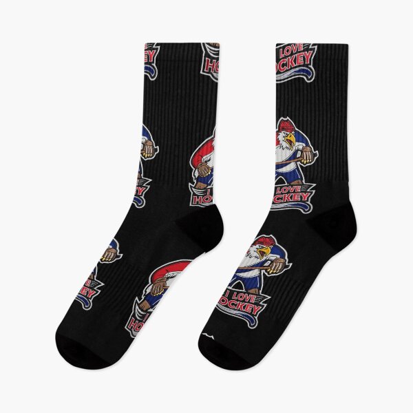 Item preview, I Love Hockey Spirit Ferocious Eagle Embroidered Hockey Patch designed and sold by ArtDesignTp.