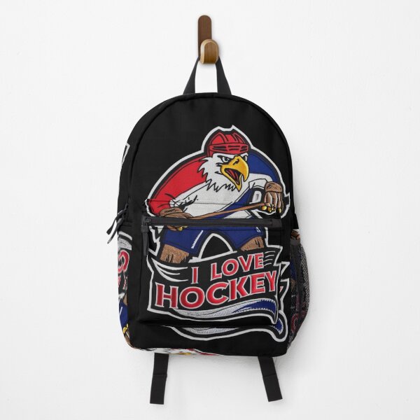 Item preview, I Love Hockey Spirit Ferocious Eagle Embroidered Hockey Patch designed and sold by ArtDesignTp.