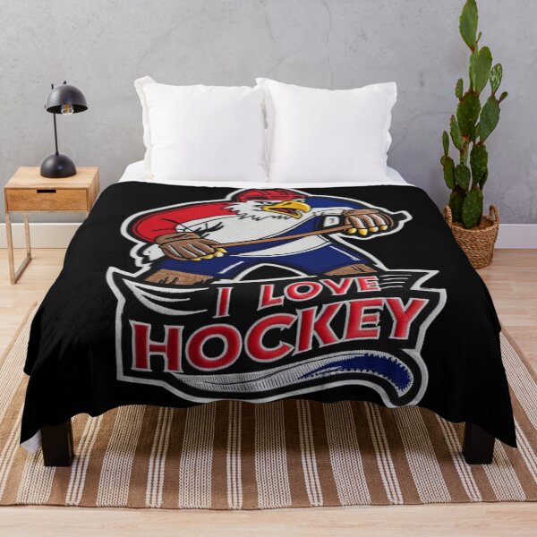 Item preview, I Love Hockey Spirit Ferocious Eagle Embroidered Hockey Patch designed and sold by ArtDesignTp.