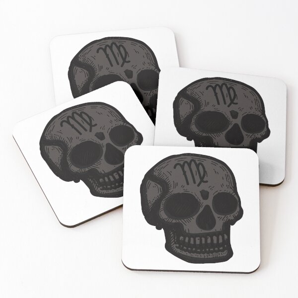 Item preview, Virgo Skull with Zodiac Symbol designed and sold by Midnight789.