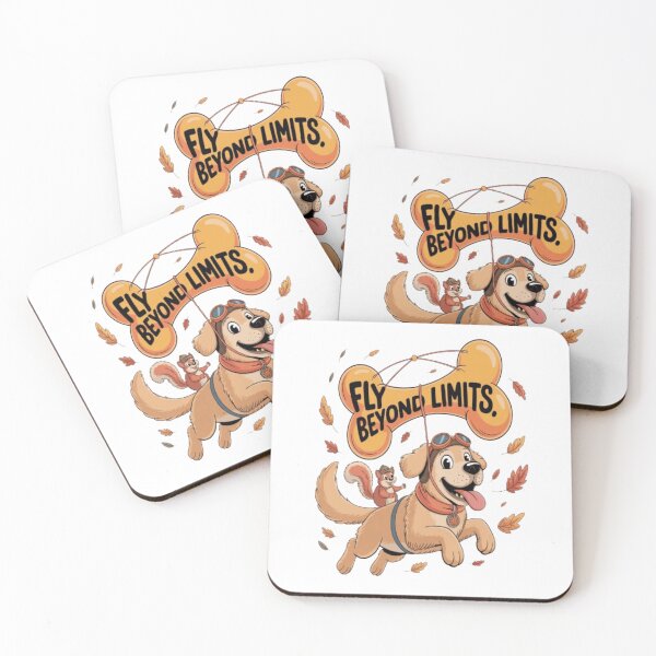 Item preview, Fly Beyond Limits – Cute Dog and Squirrel Adventure Design designed and sold by Petpixy.