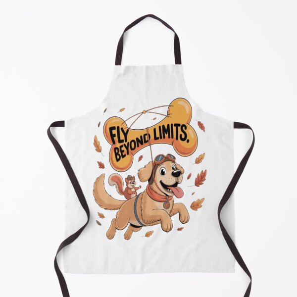 Item preview, Fly Beyond Limits – Cute Dog and Squirrel Adventure Design designed and sold by Petpixy.