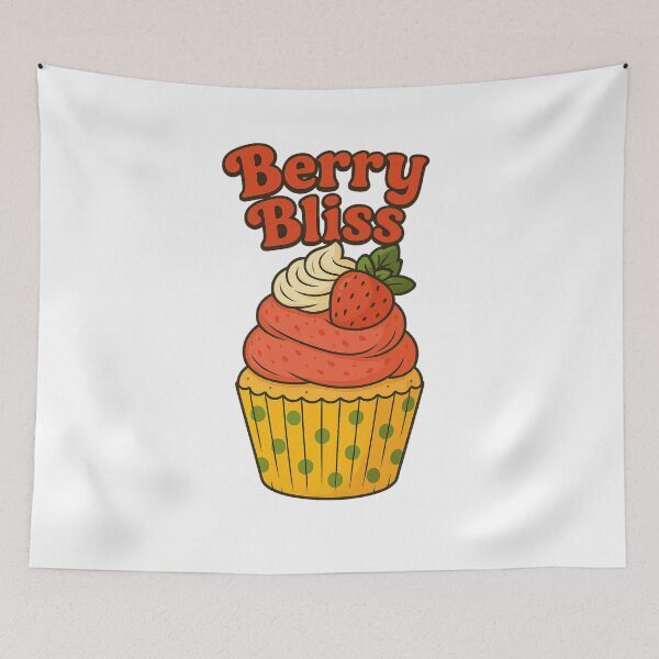 Item preview, Berry Bliss – Strawberry Cupcake Delight designed and sold by Asbiell.
