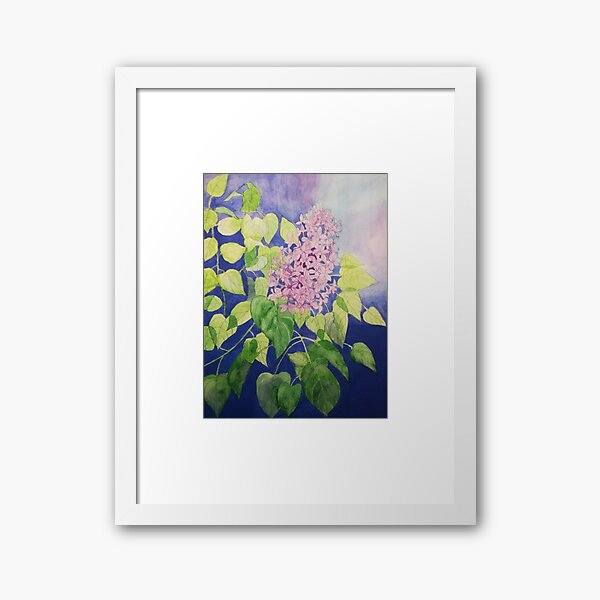 Item preview, Lilac blossom watercolour painting  designed and sold by esvb.