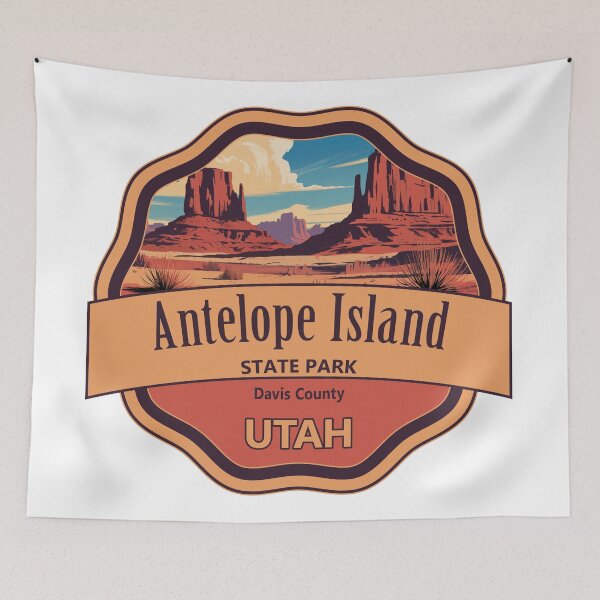 Item preview, Antelope Island State Park, Davis County, Utah designed and sold by Wanderful-roads.