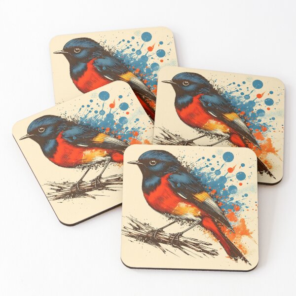 Item preview, Painted Redstart 7 designed and sold by theAVIARY7.