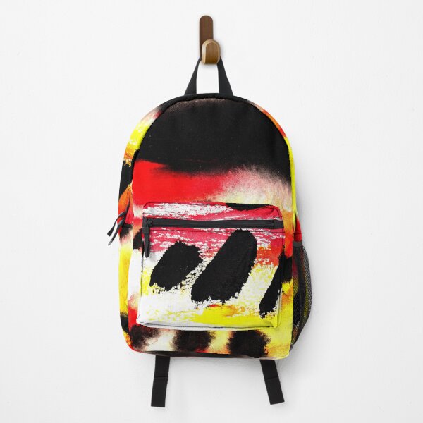Item preview, Bold Abstract Black Red Yellow Flowing Colors designed and sold by ArtVixen.