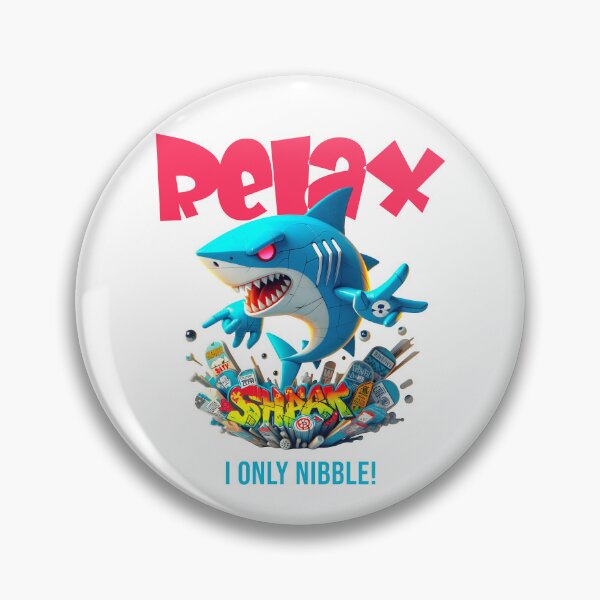 Item preview, Relax—Graffiti Shark Only Nibbles designed and sold by AtuqStudio.