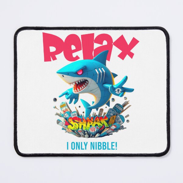 Item preview, Relax—Graffiti Shark Only Nibbles designed and sold by AtuqStudio.