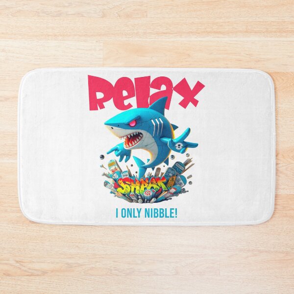 Item preview, Relax—Graffiti Shark Only Nibbles designed and sold by AtuqStudio.
