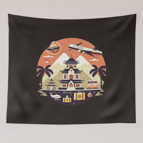 Item preview, wander lust  travel designed and sold by  Mudikeys.