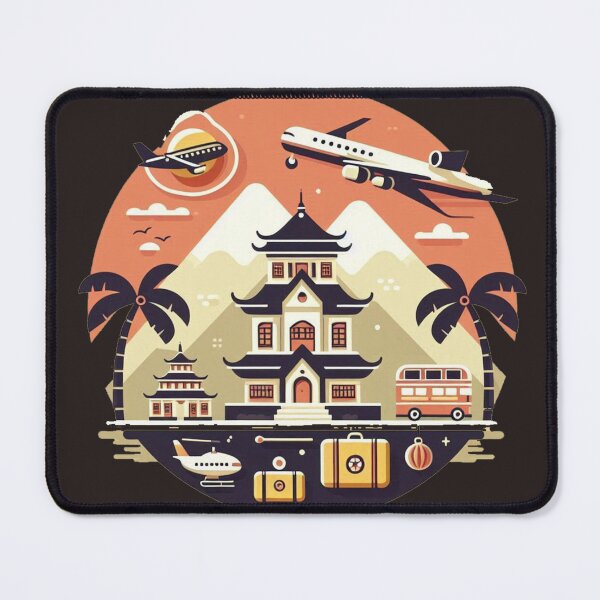 Item preview, wander lust travel designed and sold by Mudikeys.