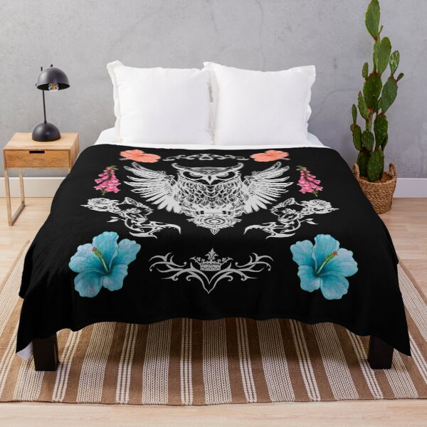 Item preview, Great Horned Owl With Flowers Mandala Design designed and sold by EarthArtDesigns.