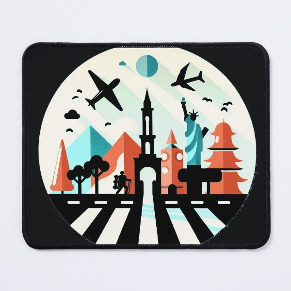 Item preview, travel modern simple art designed and sold by Mudikeys.
