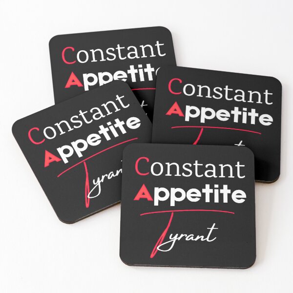 Item preview, CAT Acronym Funny Black – Constant Appetite Tyrant Minimalist Cat Lover Design designed and sold by soycig.