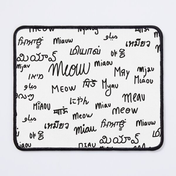 Item preview, Multilingual Cat Sounds Meow Pattern designed and sold by sagm.