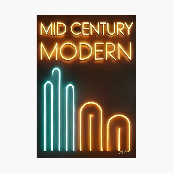Item preview, Mid Century Modern Neon Art designed and sold by Lee Hiller Designs.