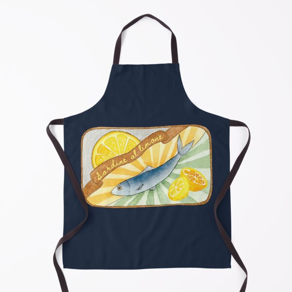 Item preview, Tin of Sardines in Watercolor (Sardine al Limone) designed and sold by andrebalest.art.
