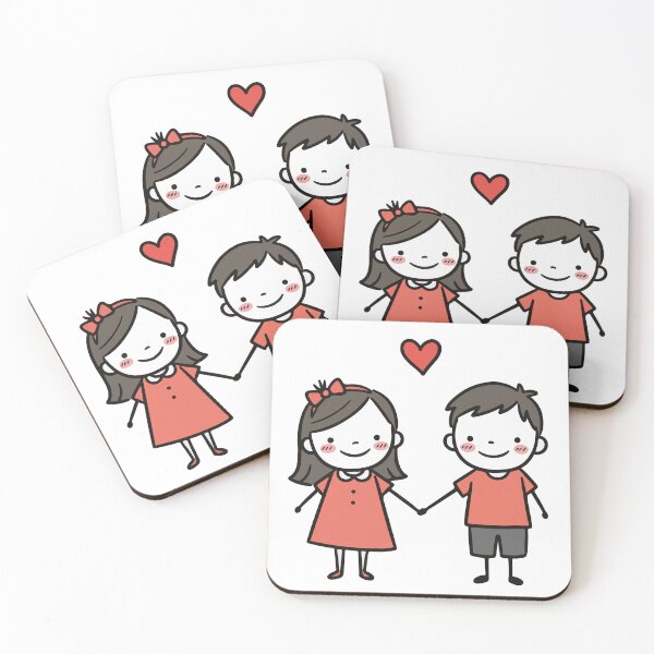 Item preview, Forever best friends in red designed and sold by KasiaRawska.
