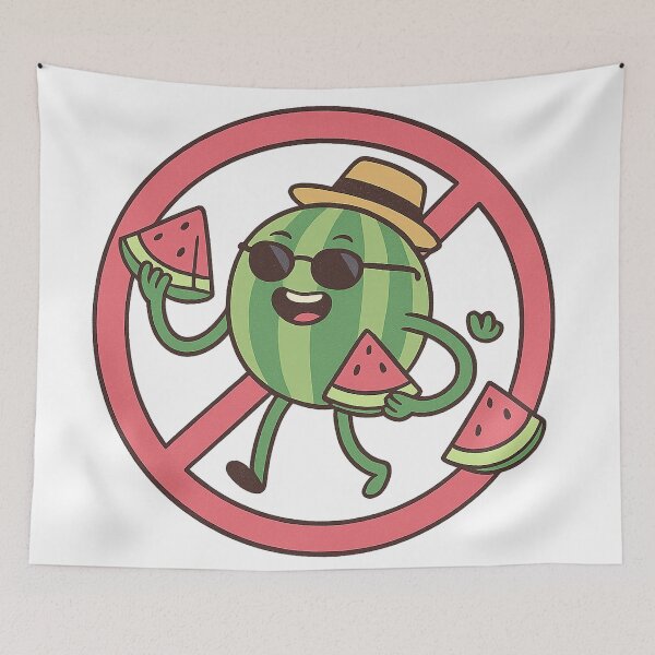 Item preview, Watermelons banned! designed and sold by Kunst-Shirt.
