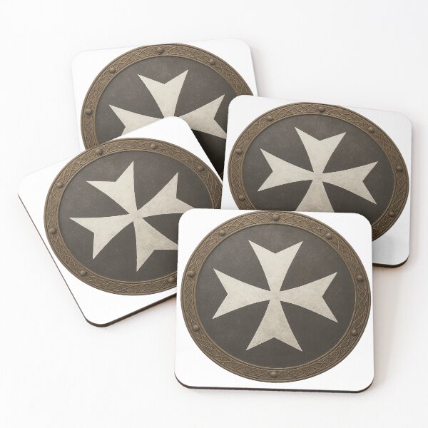 Item preview, Hospitaller Order Cross on Shield designed and sold by historyandmore.