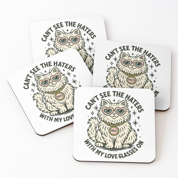 Item preview, Subversive Kitty – Can't See the Haters with My Love Glasses On designed and sold by OpenArt.
