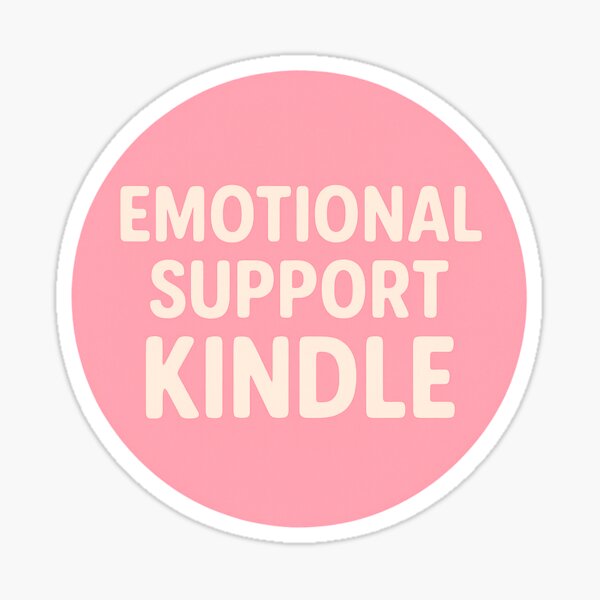 Artikel-Vorschau von Emotionale Unterstützung Kindle, designt und verkauft von stickers by isabel .