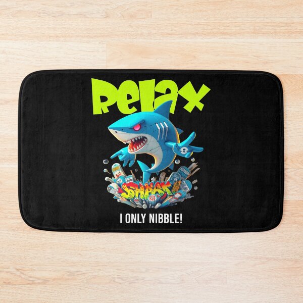 Item preview, Relax Neon Shark Just Nibbles designed and sold by AtuqStudio.
