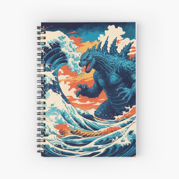 Item preview, The Kaiju Wave: Godzilla Ukiyo-e Ocean Fury Art Print designed and sold by UsingTechToArt.