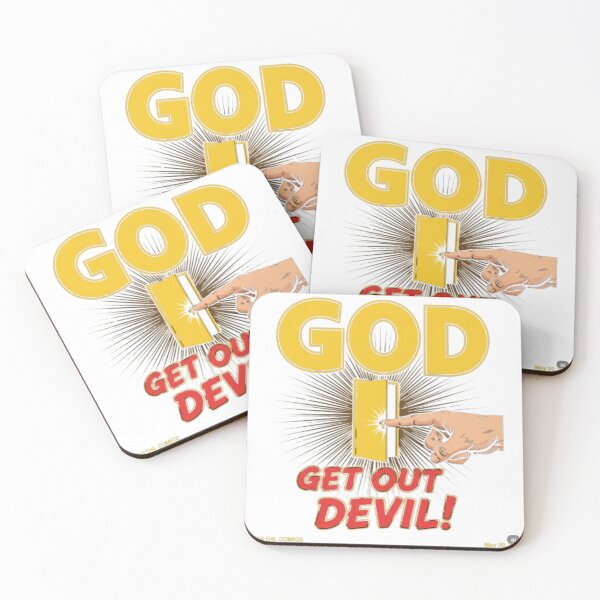 Item preview, GOD GET OUT DEVIL BY QUEST4LIFE FOR M-FAF APPARELL designed and sold by CARLOS QUEST4LIFE  CEPEDA.