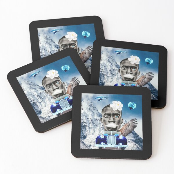 Item preview, POP ART, COLLAGE, FACE, EYES, PHOTO, BLUE, BLACK designed and sold by AASparksDesigns.