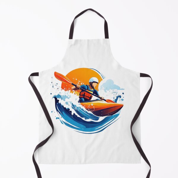 Item preview, Sunset Kayak Ride – Minimal Adventure Splash Art designed and sold by JenniferCreaArte .