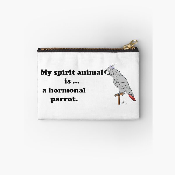 Item preview, My Spirit Animal is a Hormonal Parrot African Grey Woman designed and sold by Laughing Parrot Studio.
