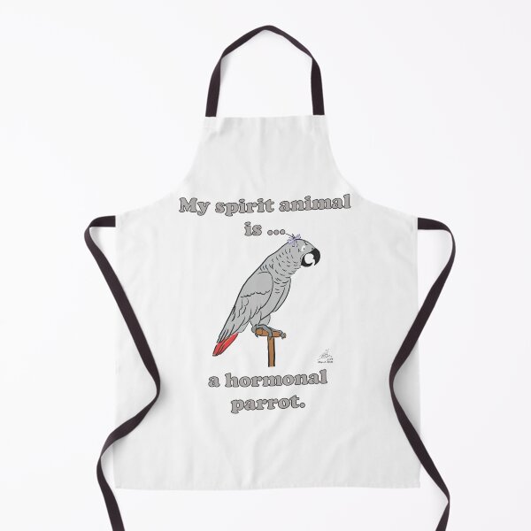 Item preview, My Spirit Animal is a Hormonal Parrot African Grey Woman designed and sold by Laughing Parrot Studio.
