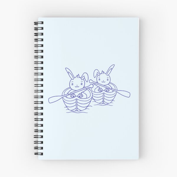 Item preview, Two Cute Rabbits Bunny Paddling Rowing Boat Friend designed and sold by shirt-o-mat.