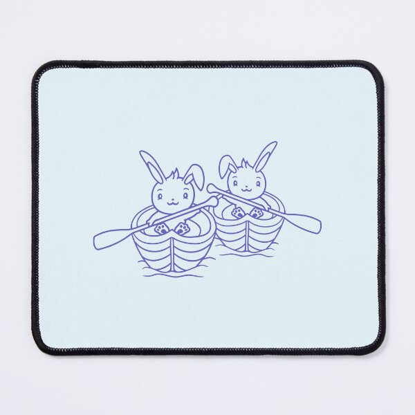 Item preview, Two Cute Rabbits Bunny Paddling Rowing Boat Friend designed and sold by shirt-o-mat.