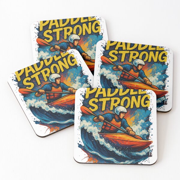 Item preview, Paddle Strong – Motivational Whitewater Kayaking Art > Start with keywords designed and sold by JenniferCreaArte .