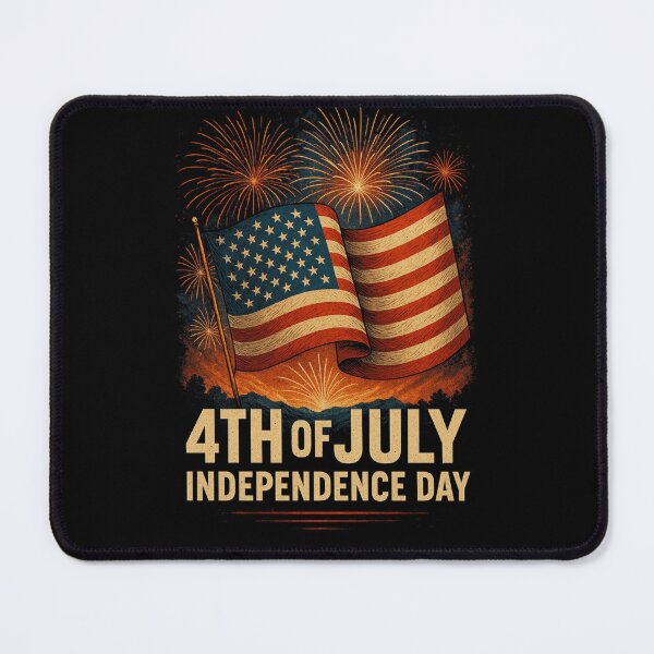 Item preview, Stars, Stripes & Fireworks – July 4th Celebration Tee designed and sold by KrissGraphShop.
