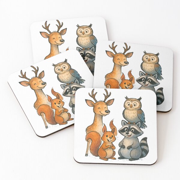 Item preview, Adorable Forest Animal Friends Illustration designed and sold by 良心創作.